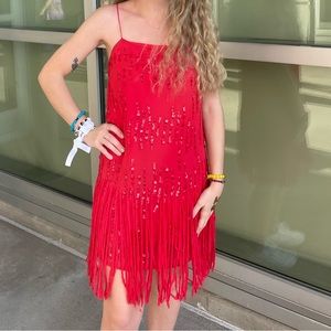 Free People Red Dress